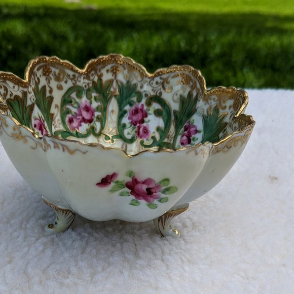 Vintage bone china berry bowl strainer - Picture 13 of 13
